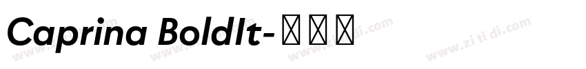 Caprina BoldIt字体转换
